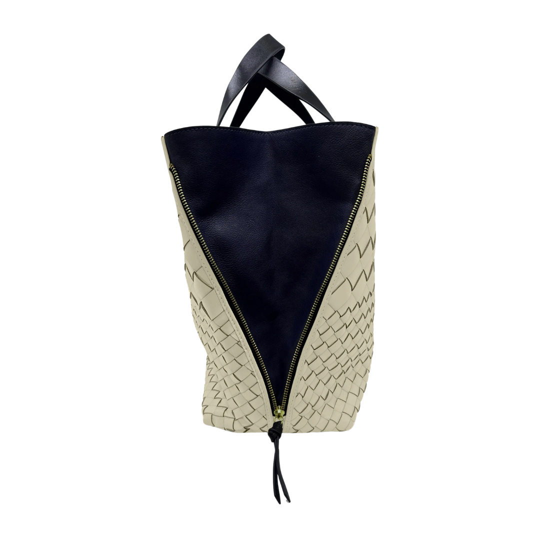 Bantham Tote in Sand Threaded Weave