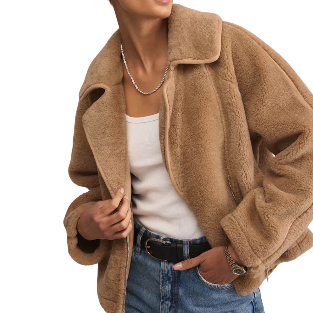 Townsend Sherpa Jacket in Natural