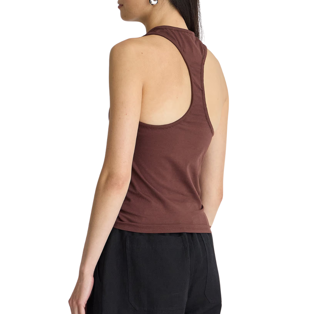 Ten Racer Tank in Chocolate