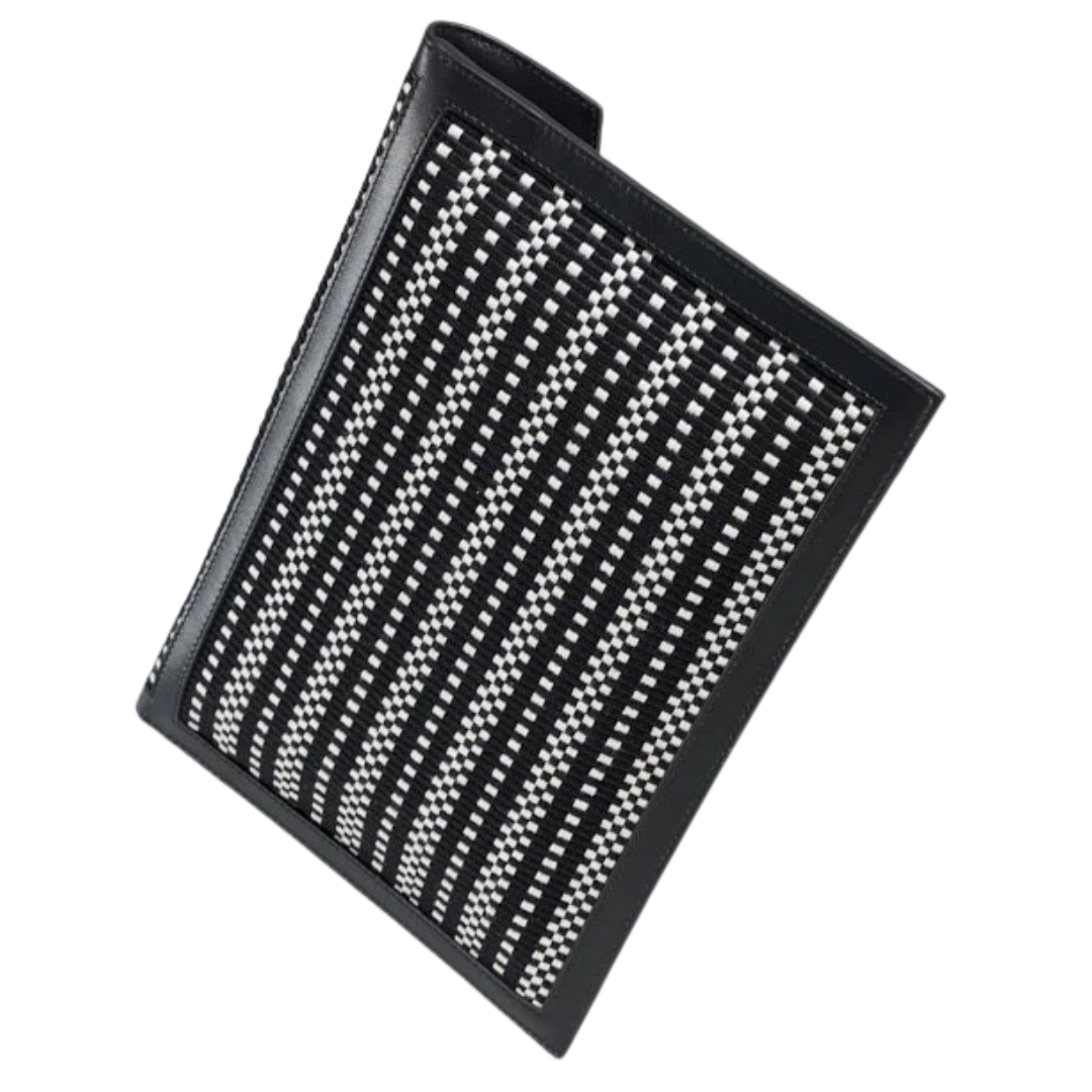 Envelope Large Clutch in Ivory-Black