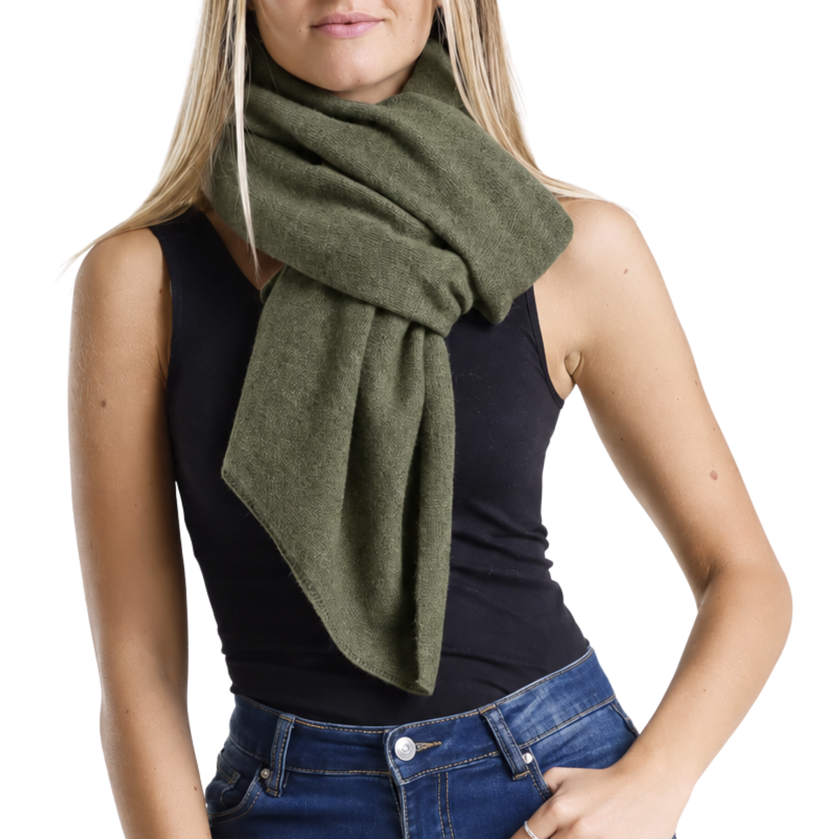 Cashmere Ruana in Scout