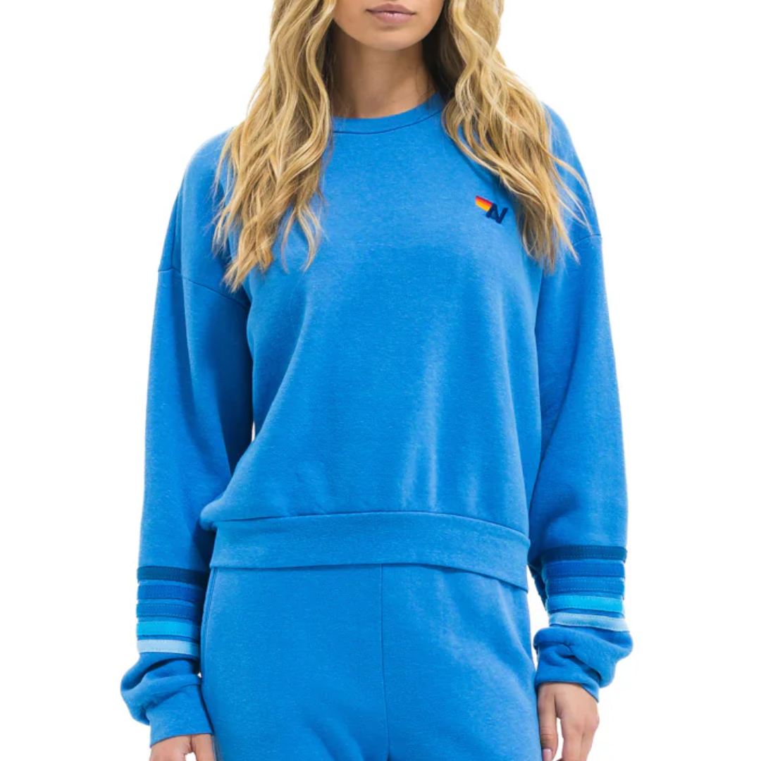 Rugby Crew Sweatshirt in Cobalt/Blue