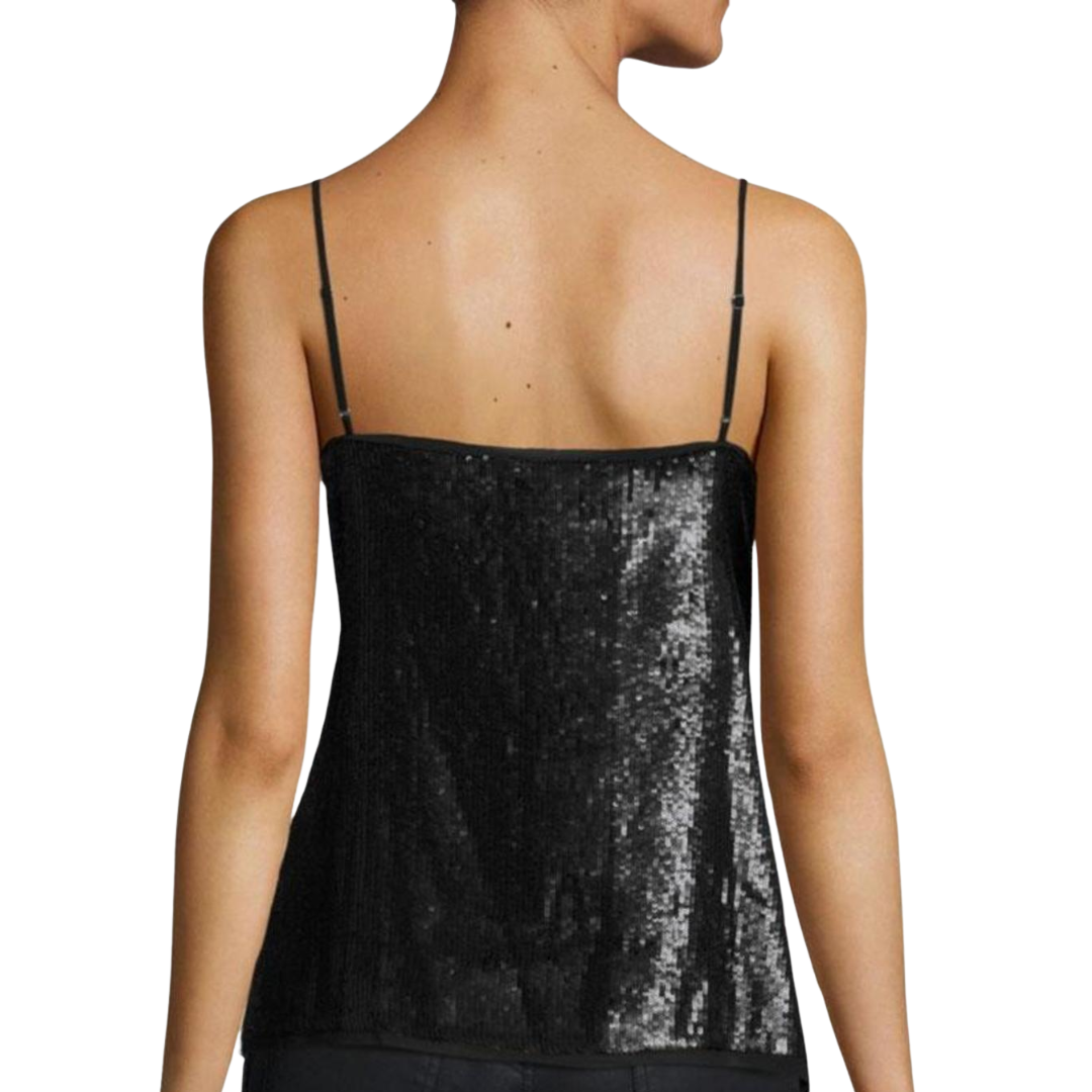 Gowa Sequin Top in Black