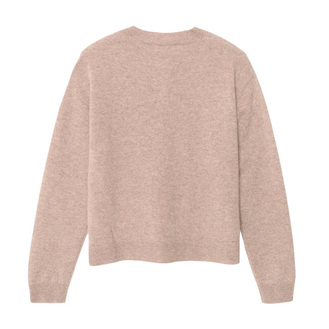 Lillian Cardigan in Heather Brown
