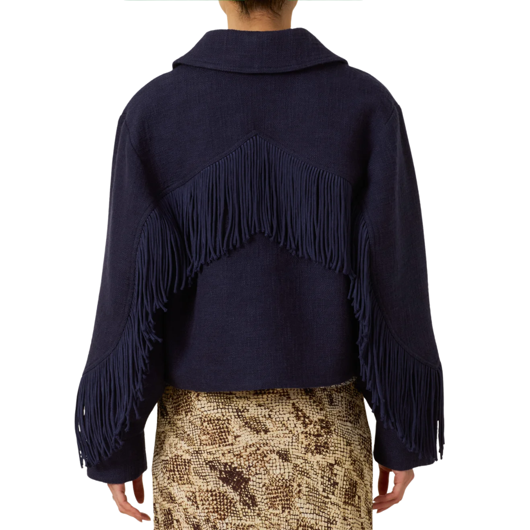 Court Indigo Night Jacket in Dark Blue