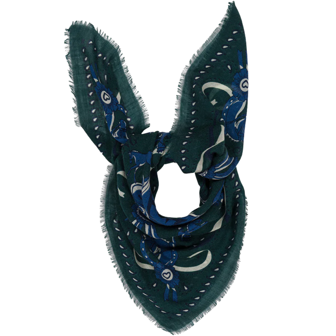 Jumping Scarf in British Green