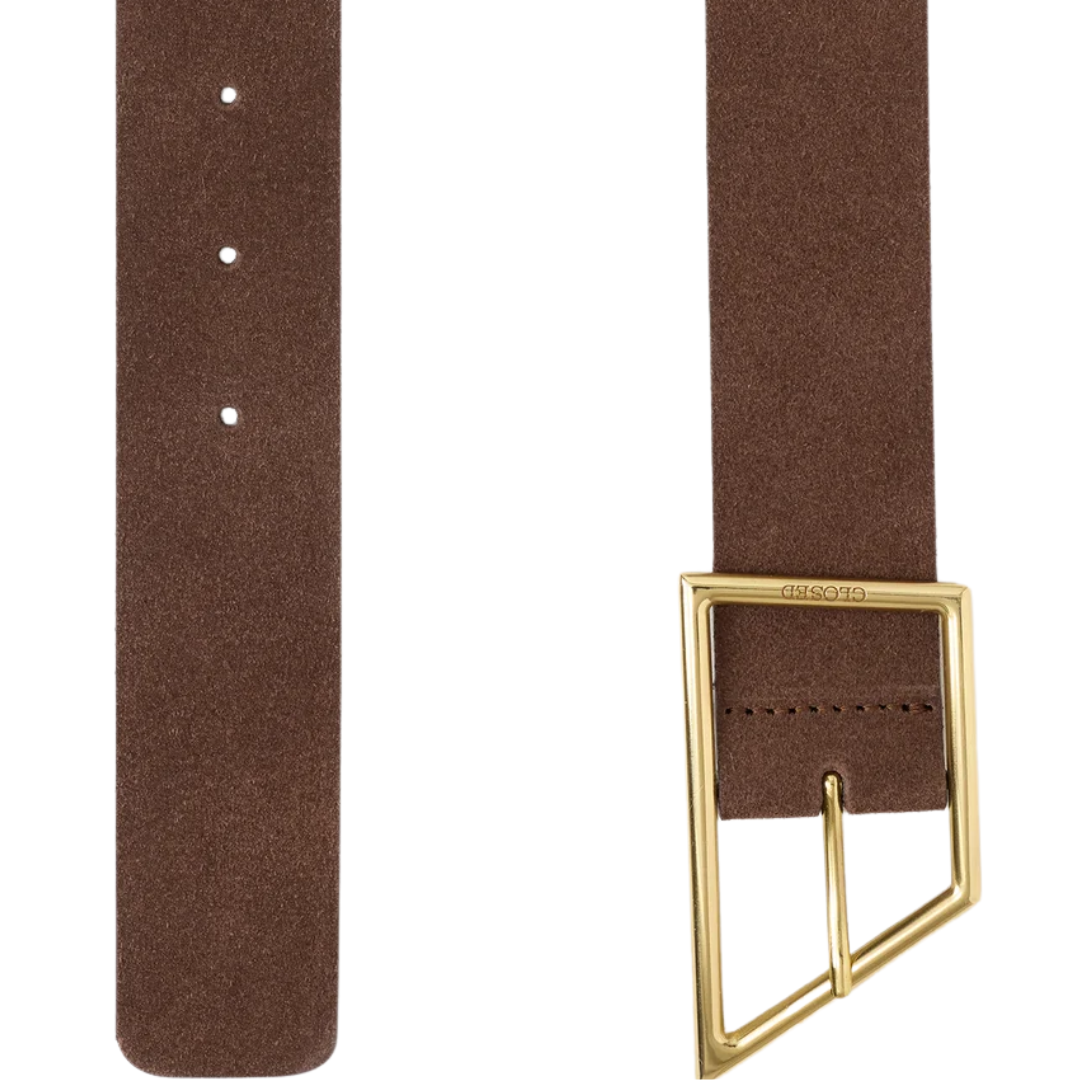 Leather Belt in Espresso Brown