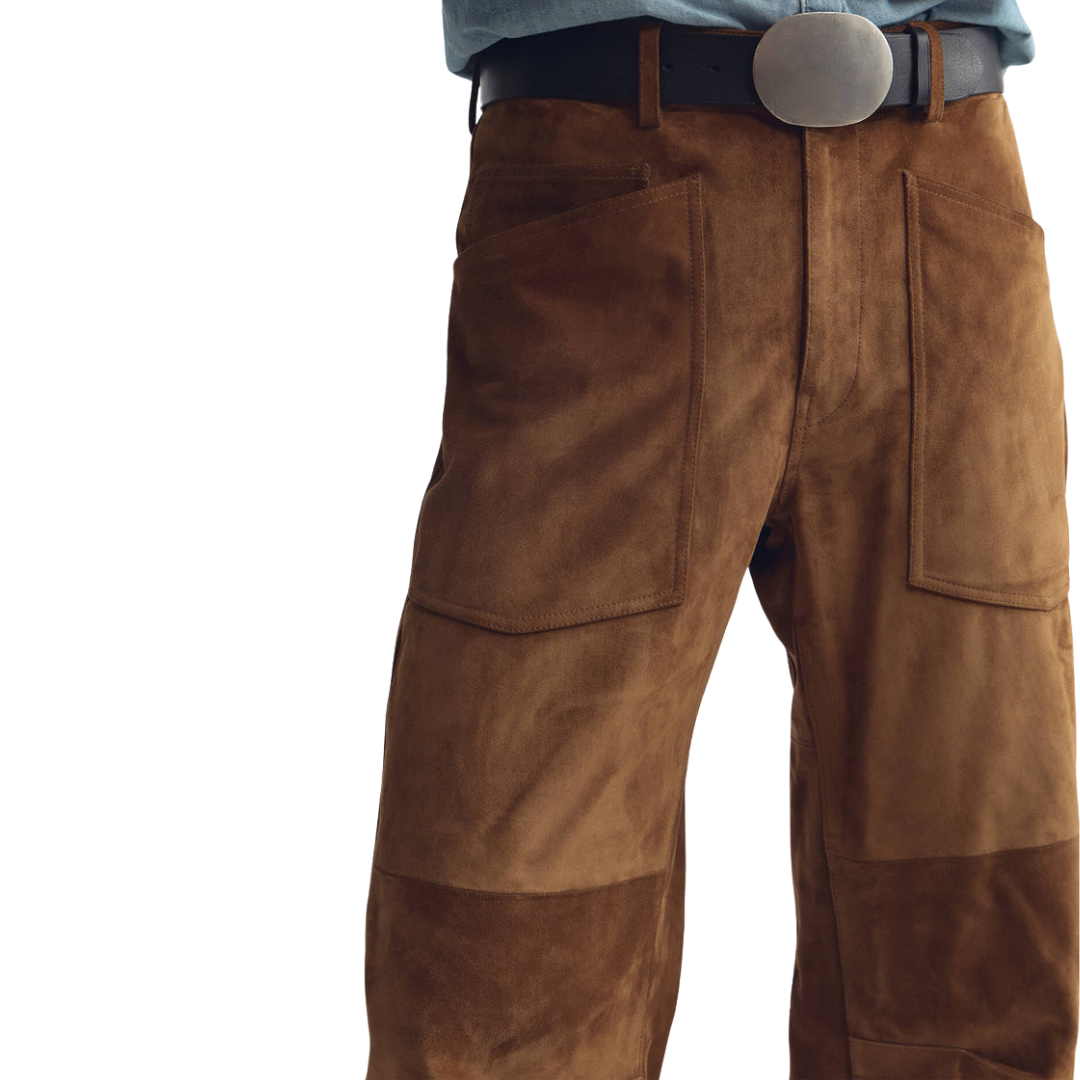 Shon Suede Pant in Martora