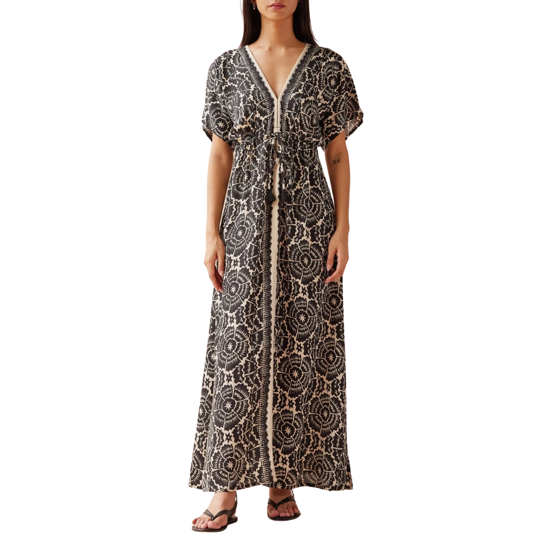 Pia Caftan in Carmen Graphite