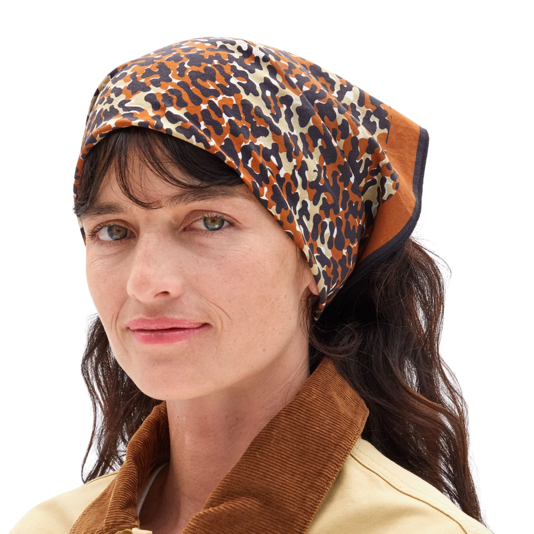 Bandana in Caramel Multi Double Jag