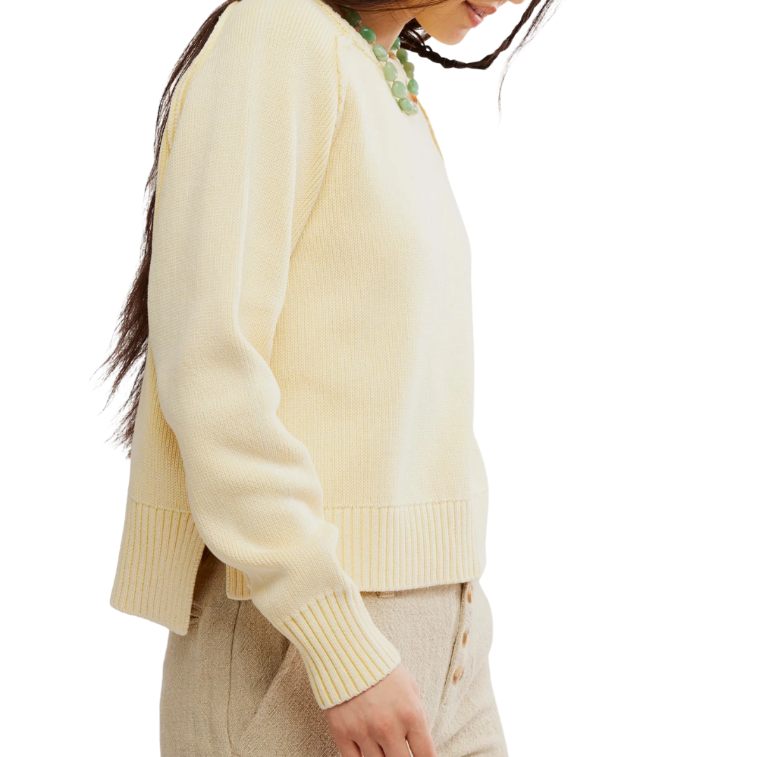 Spring Street Pullover in Banana Cream