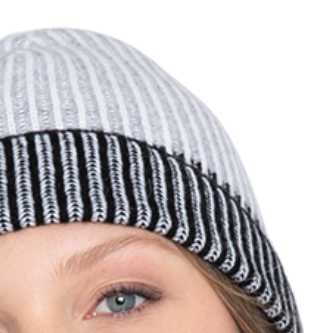 Plaited Hat in Black Multi
