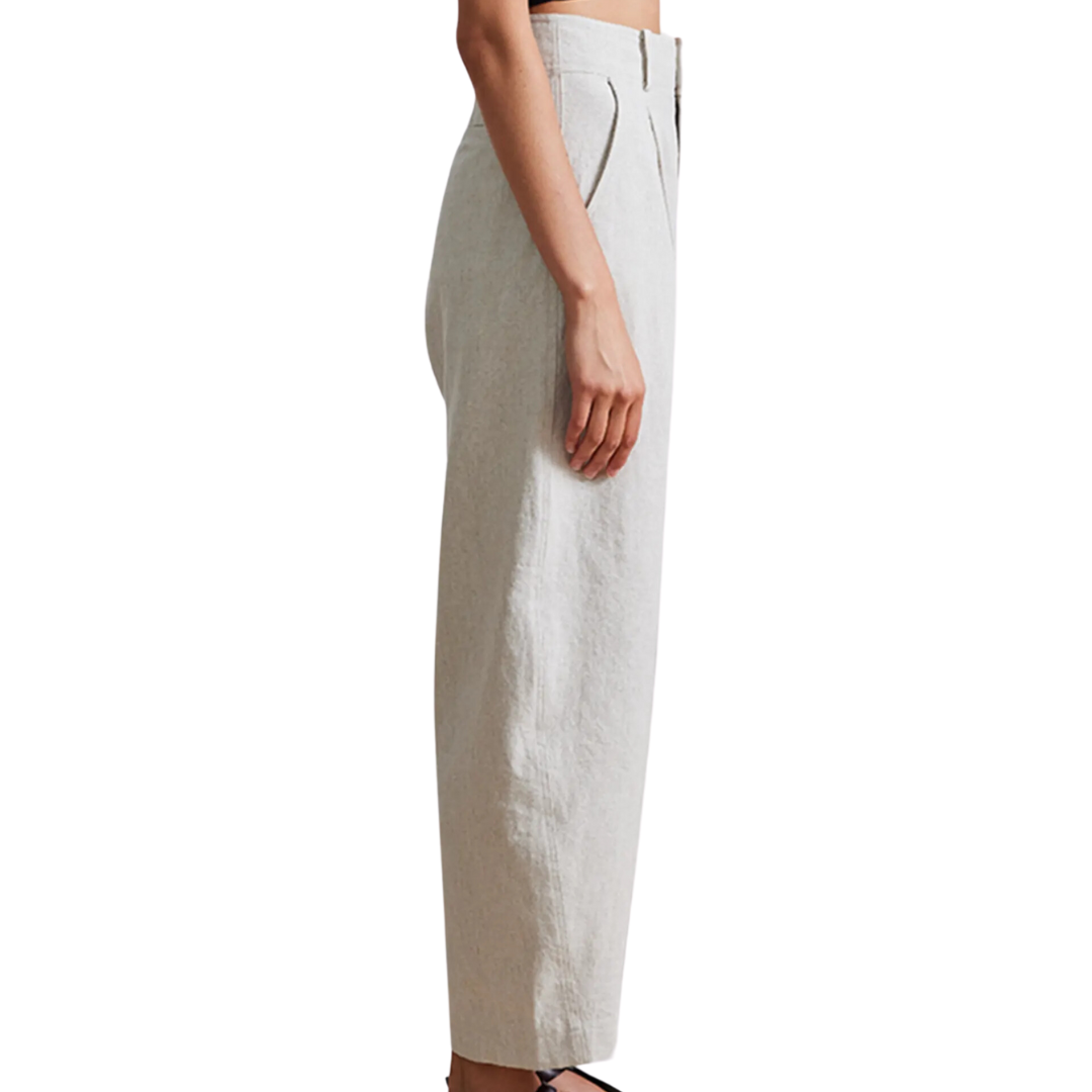 Bari Crop Trouser in Flax