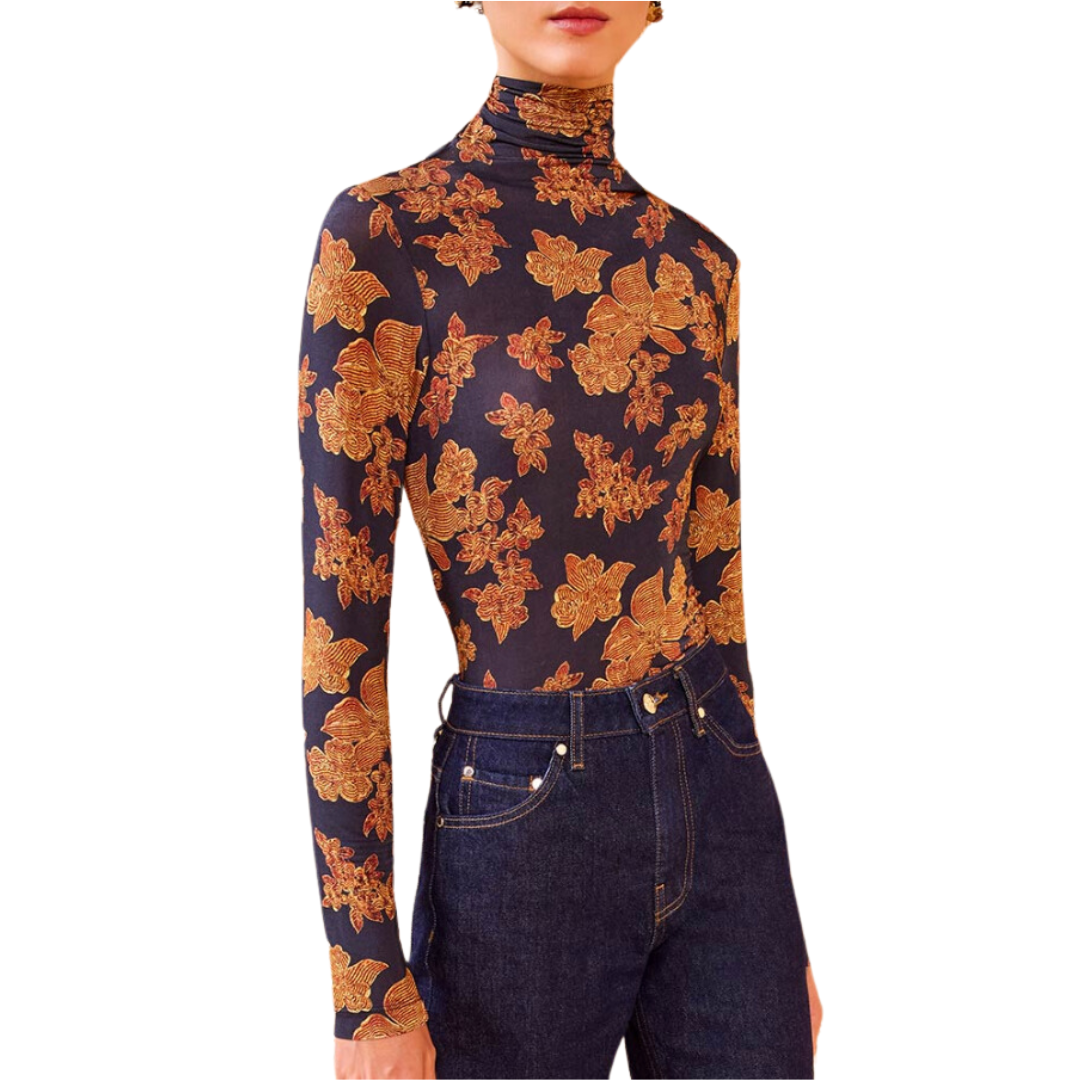 Aurelia Turtleneck in Onyx