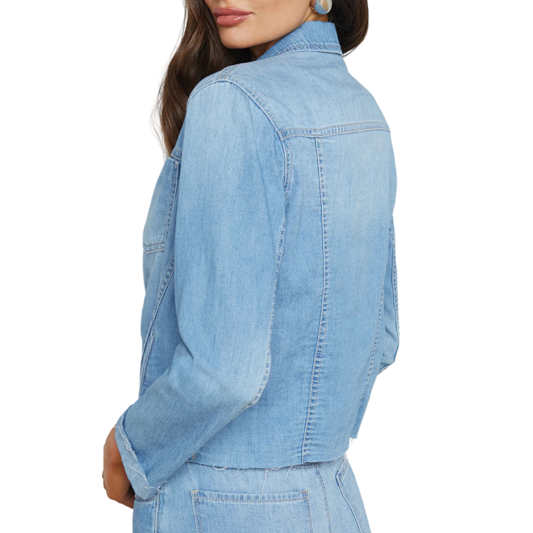 Janelle Denim Jacket in Havana