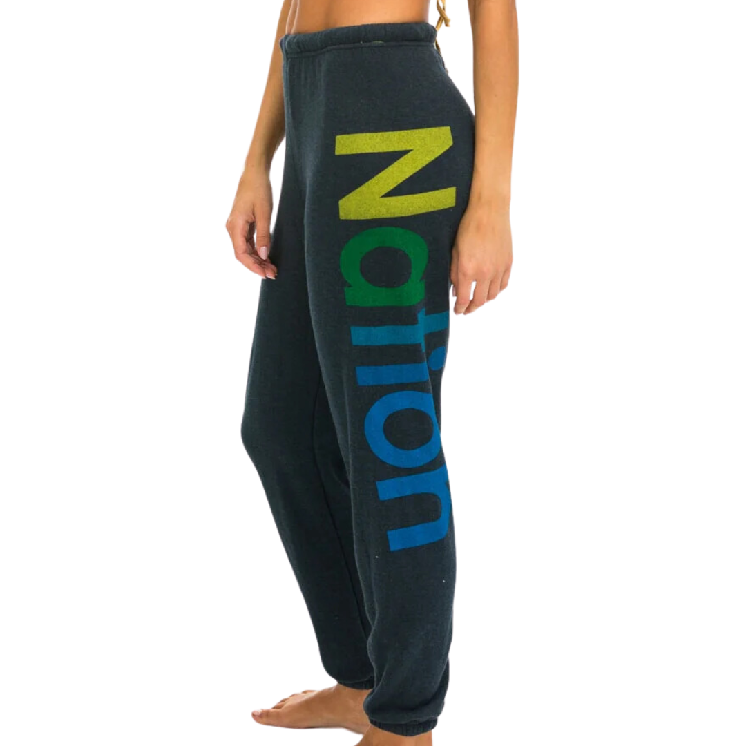 Logo Stitch Sweatpants in Charcoal