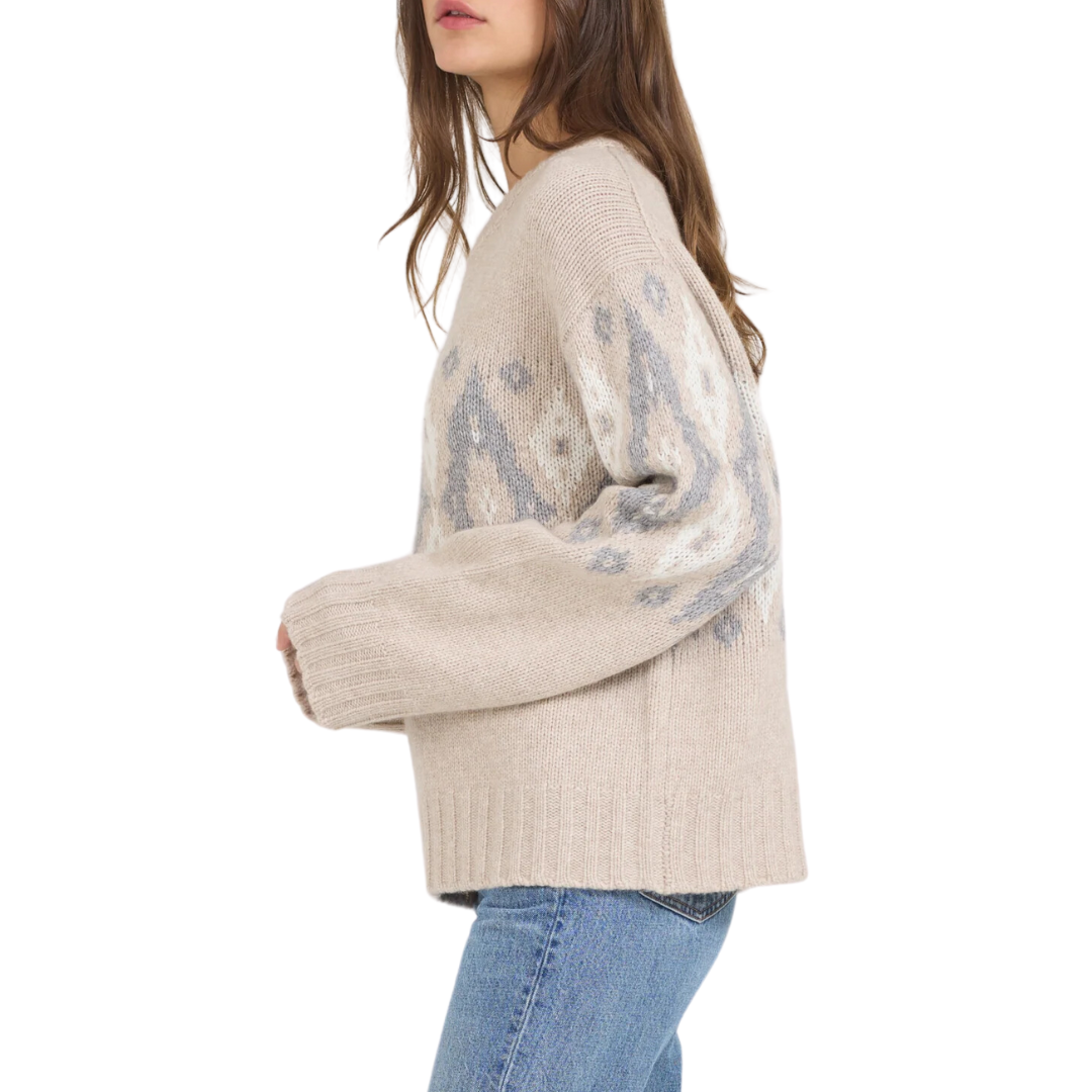 Marlow Pullover in Biscuit Combo