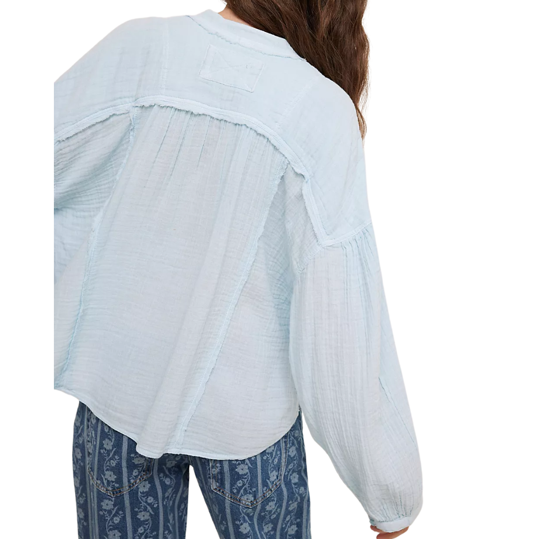 We The Free Valley Double Cloth Shirt in Ice Water