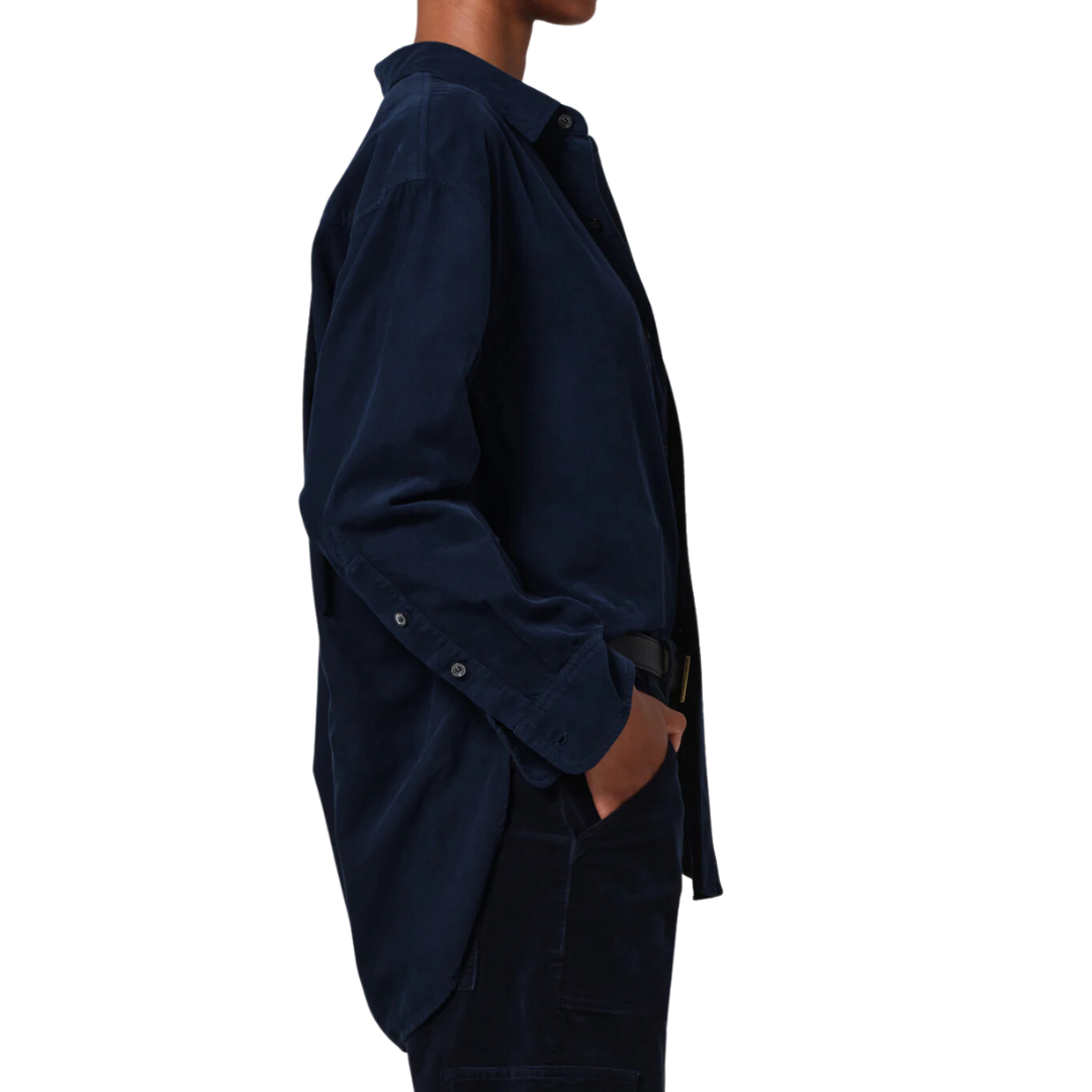 Kayla Shirt Corduroy in Navy