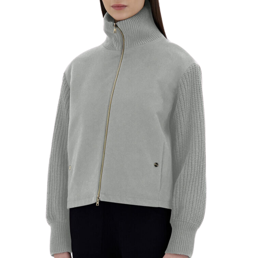 Bomber Jacket in Cashmere Grey
