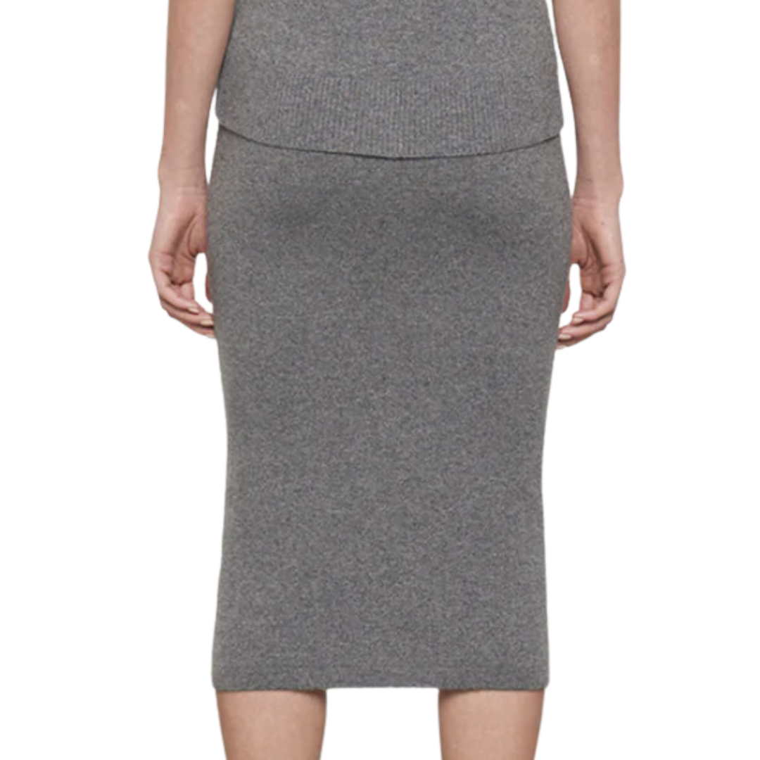 Cashmere Skirt in Thunder