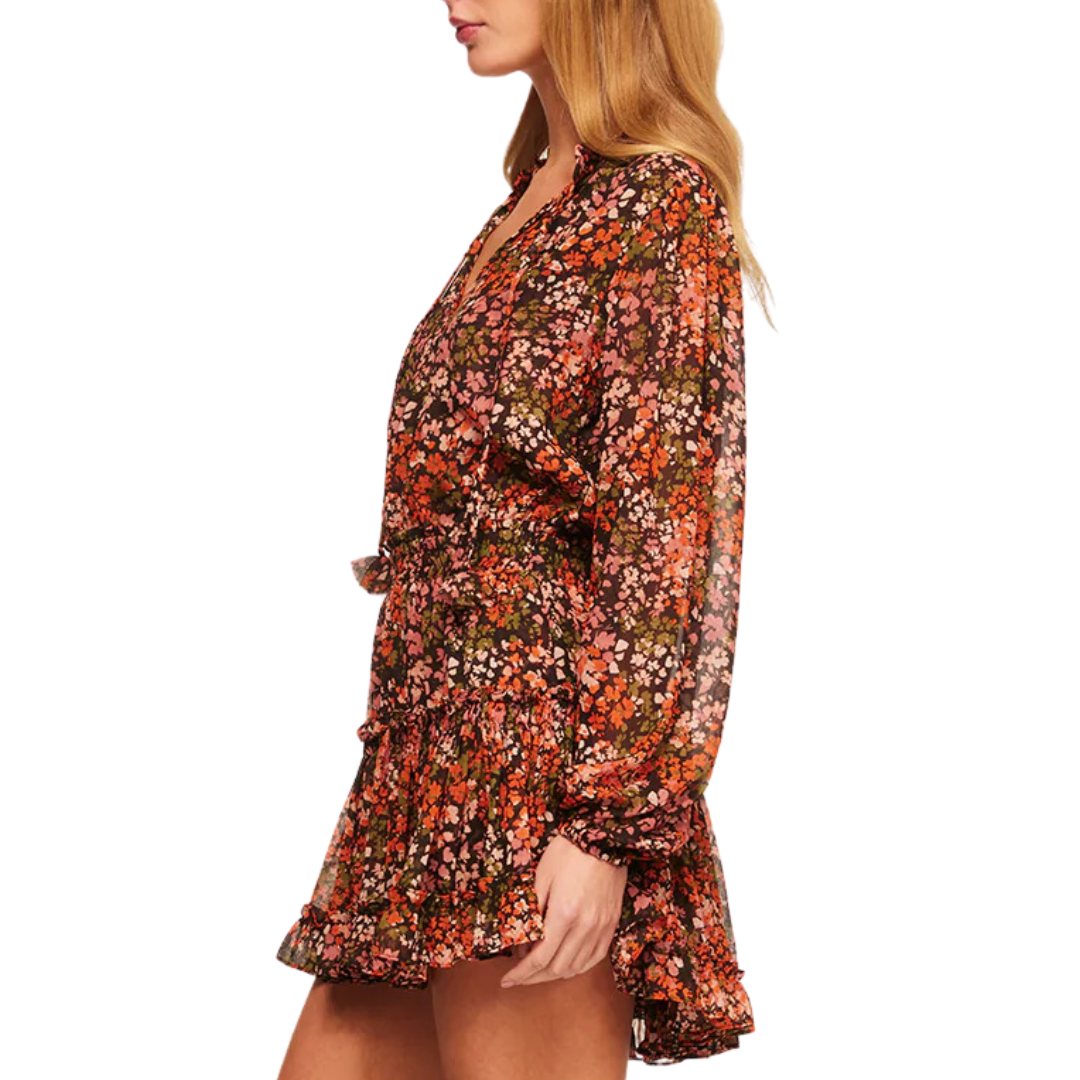Lorena Dress in Autumn Flora