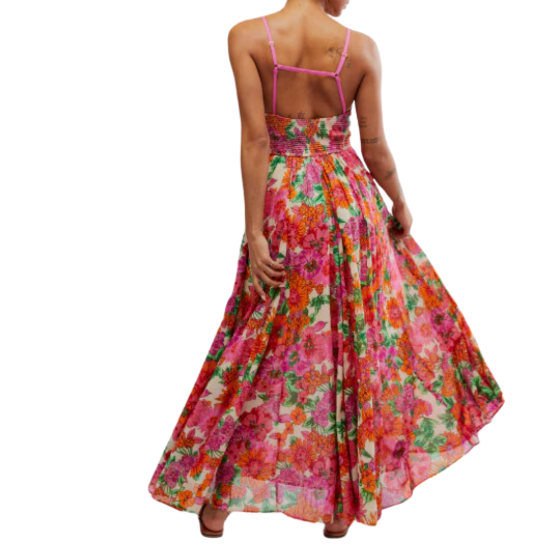 Dream Weaver Maxi Dress in Ivory Combo