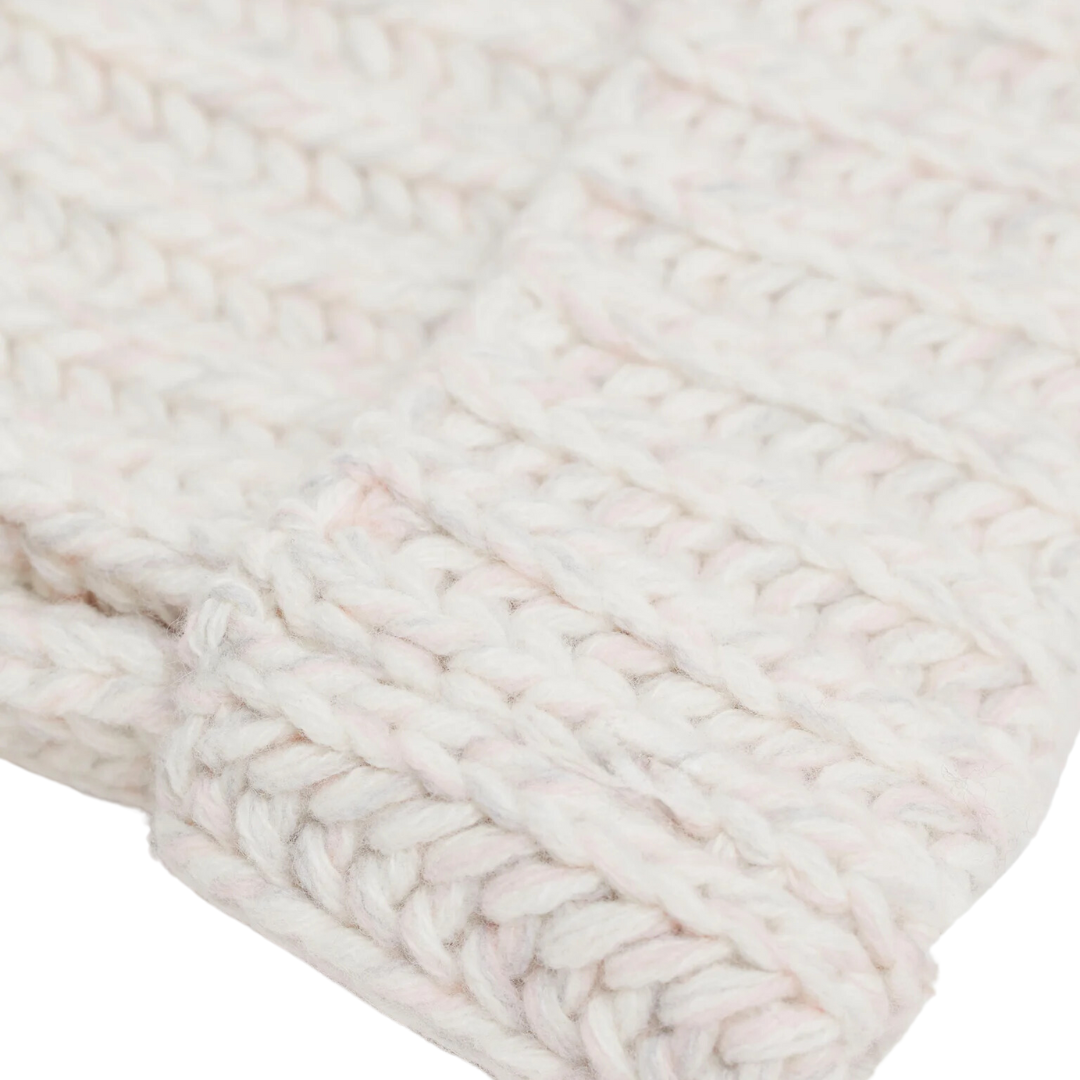 Hand-Knitted Hat in English Rose