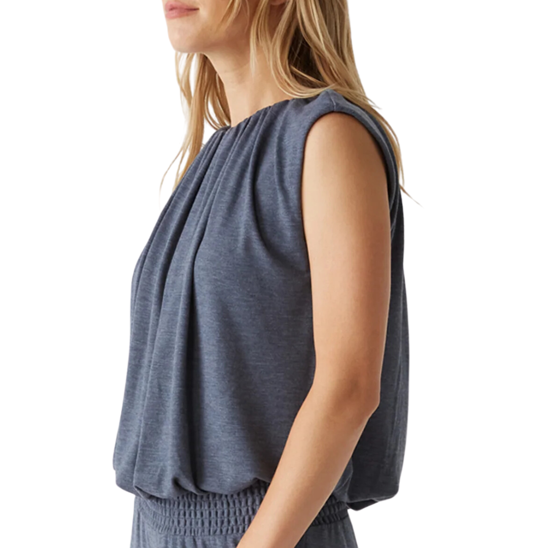 Cindy Bubble Top in Heather Nocturnal
