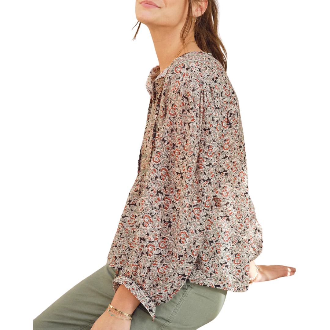 Erma Long Sleeved Top in Multi