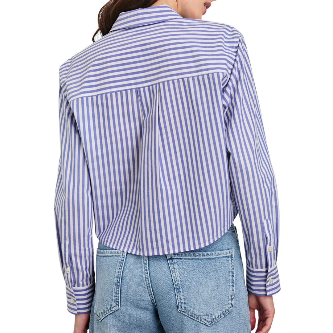 Ramy Shirt in Mariner White Stripe