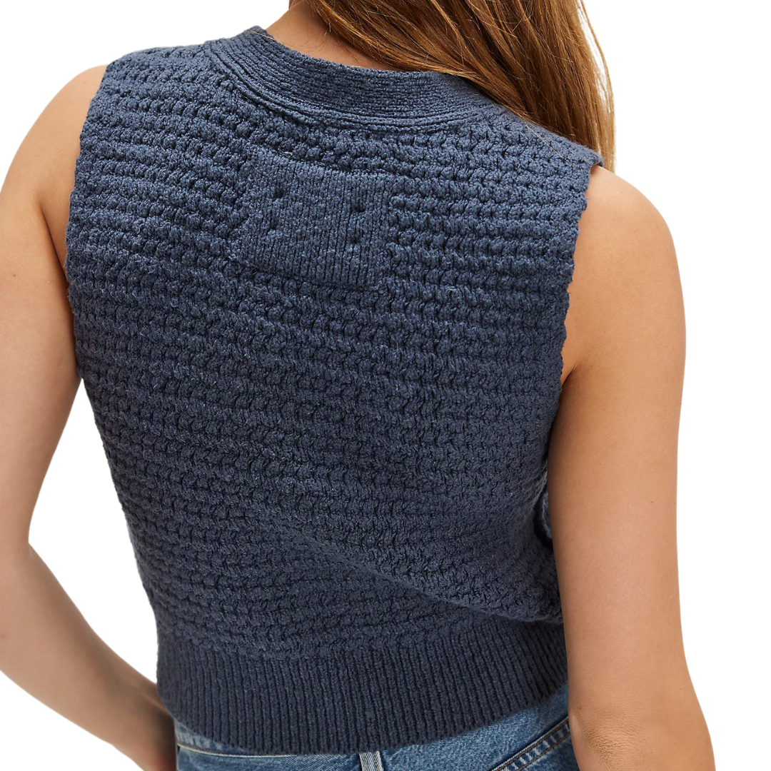 We The Free Ava Vest in Vintage Indigo