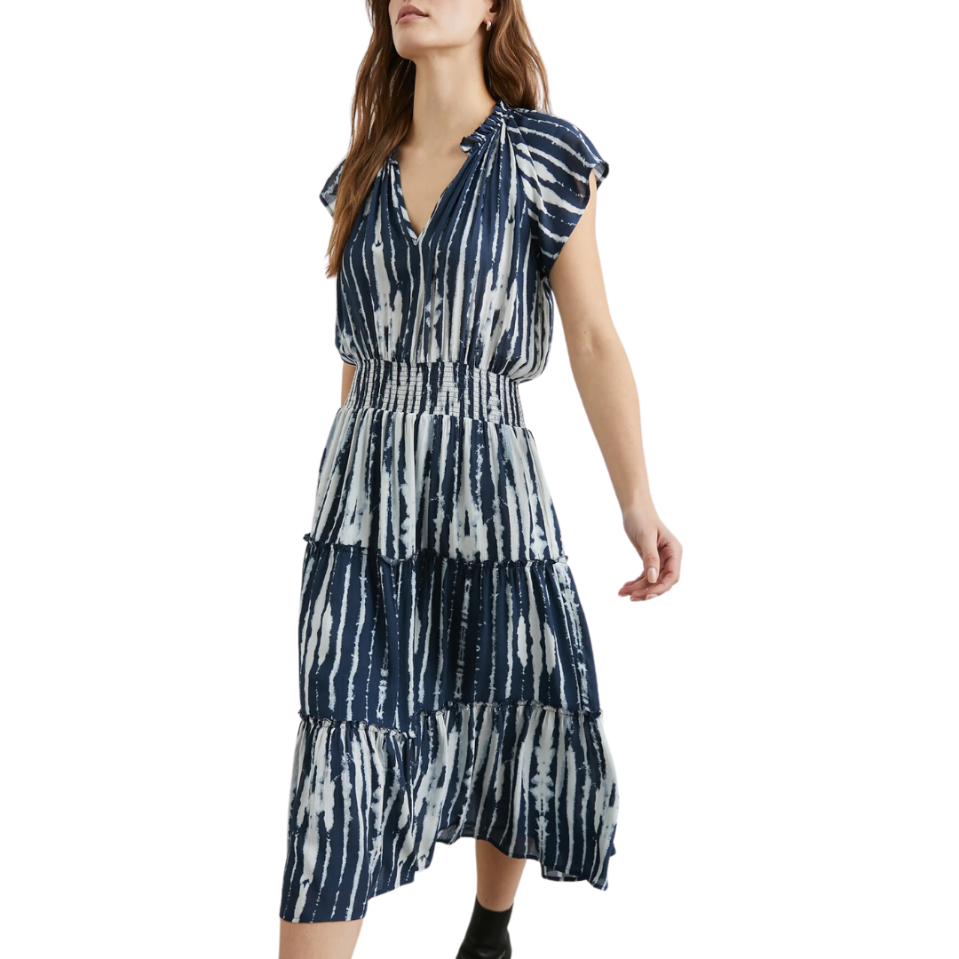 Amellia Dress in Indigo Nile