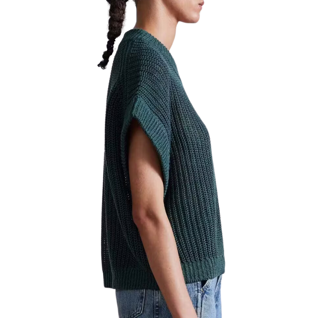 Olivia Linen Vest in Olivos