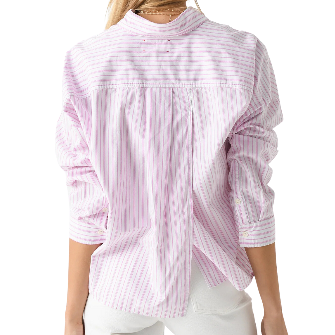 Riley Shirt in Peony Stripe