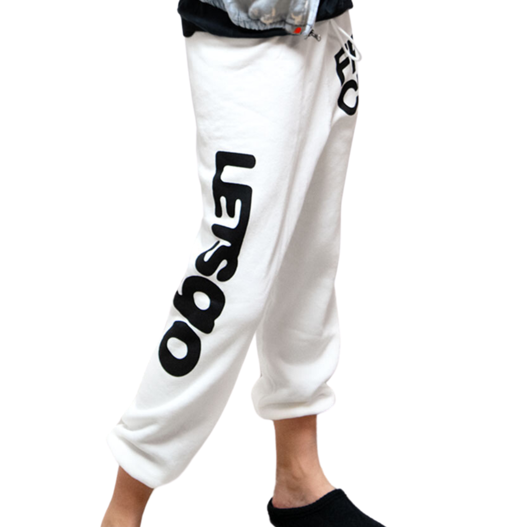 Circa'99 OG LetsGo OldSchool PolyBlend/Fluff Sweat in SuperWhite