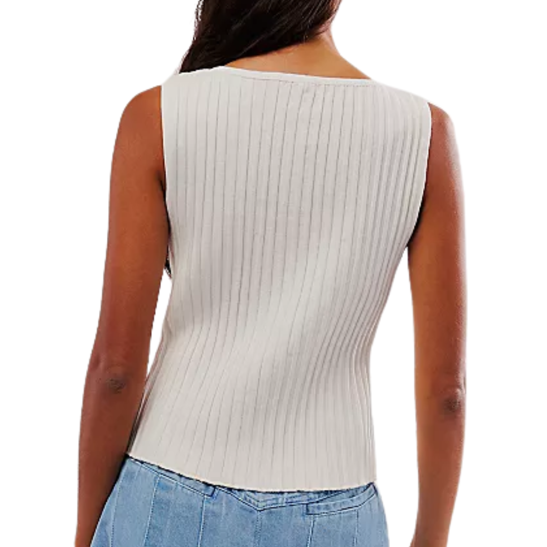 Tilly Vest in Ivory