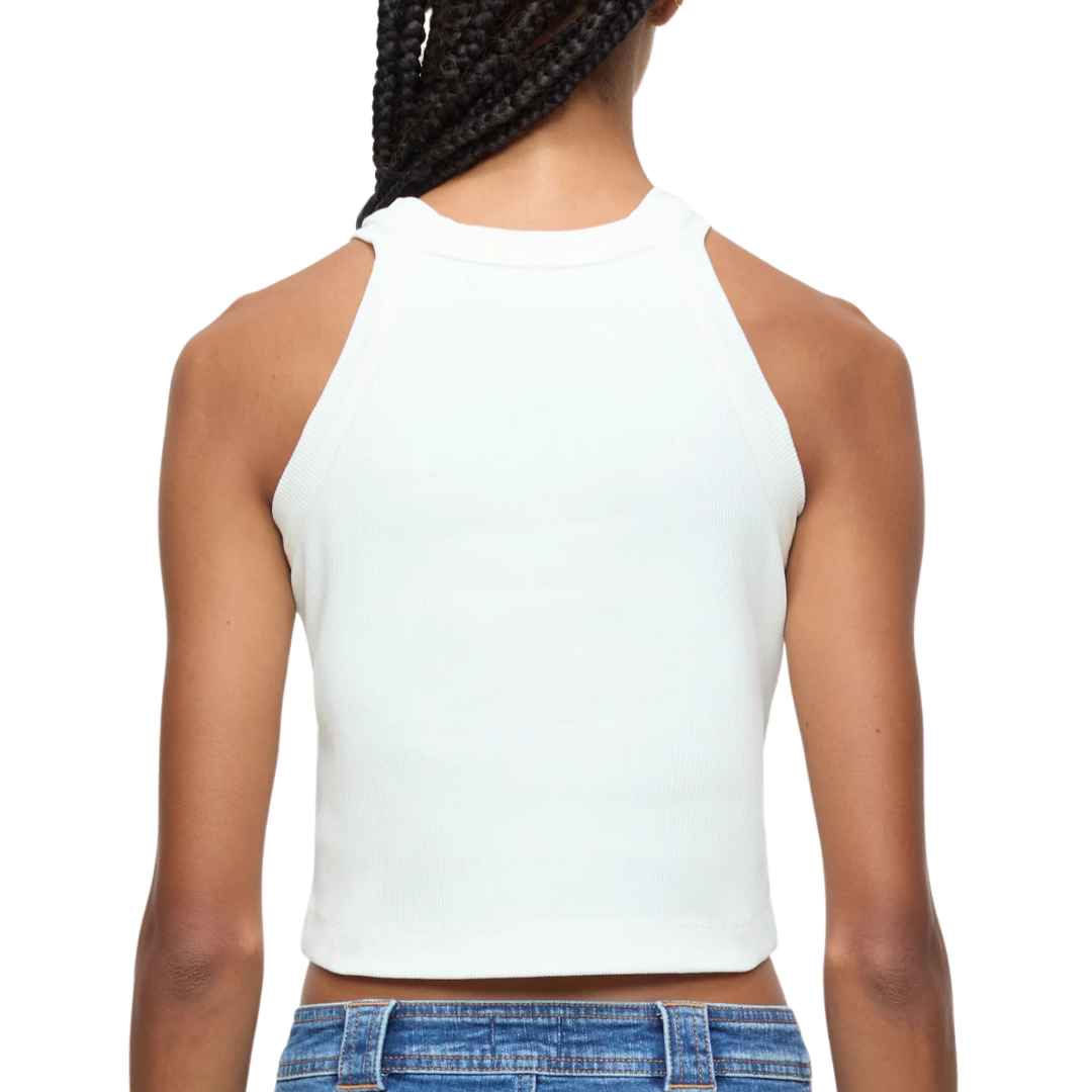 Racer Top in Ivory