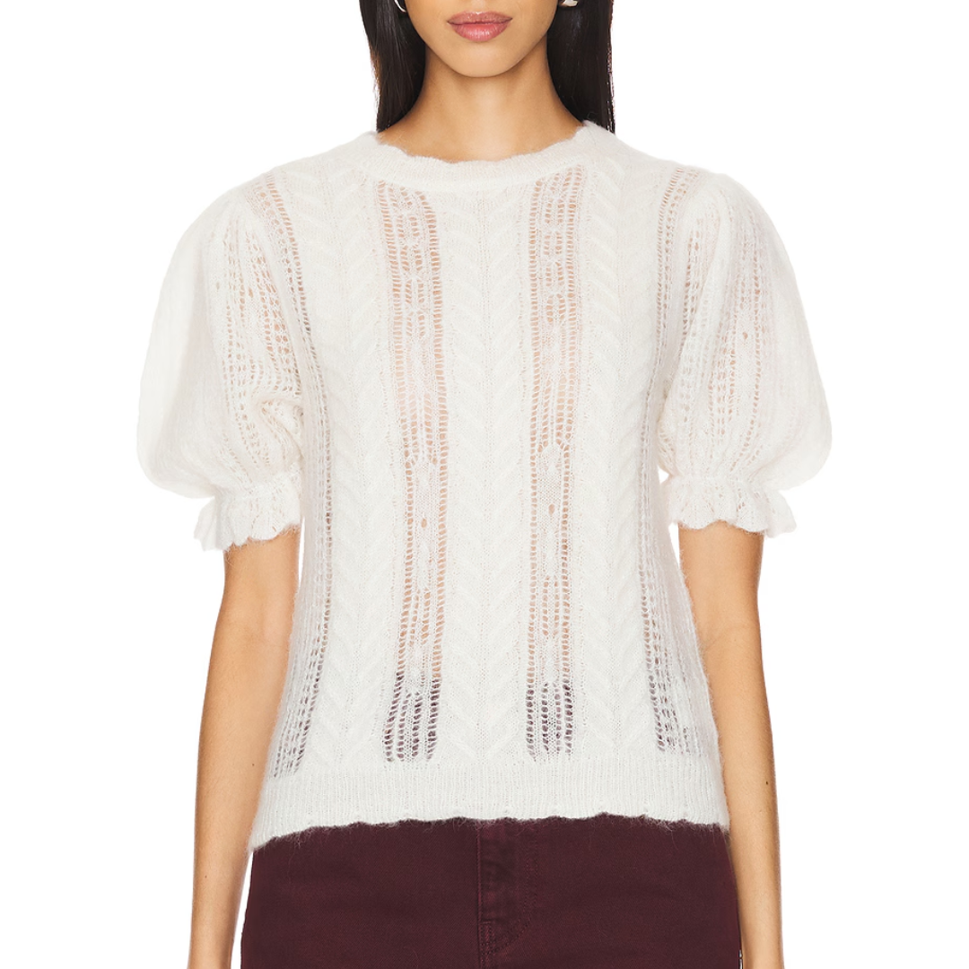 Mavis Top in Ivory