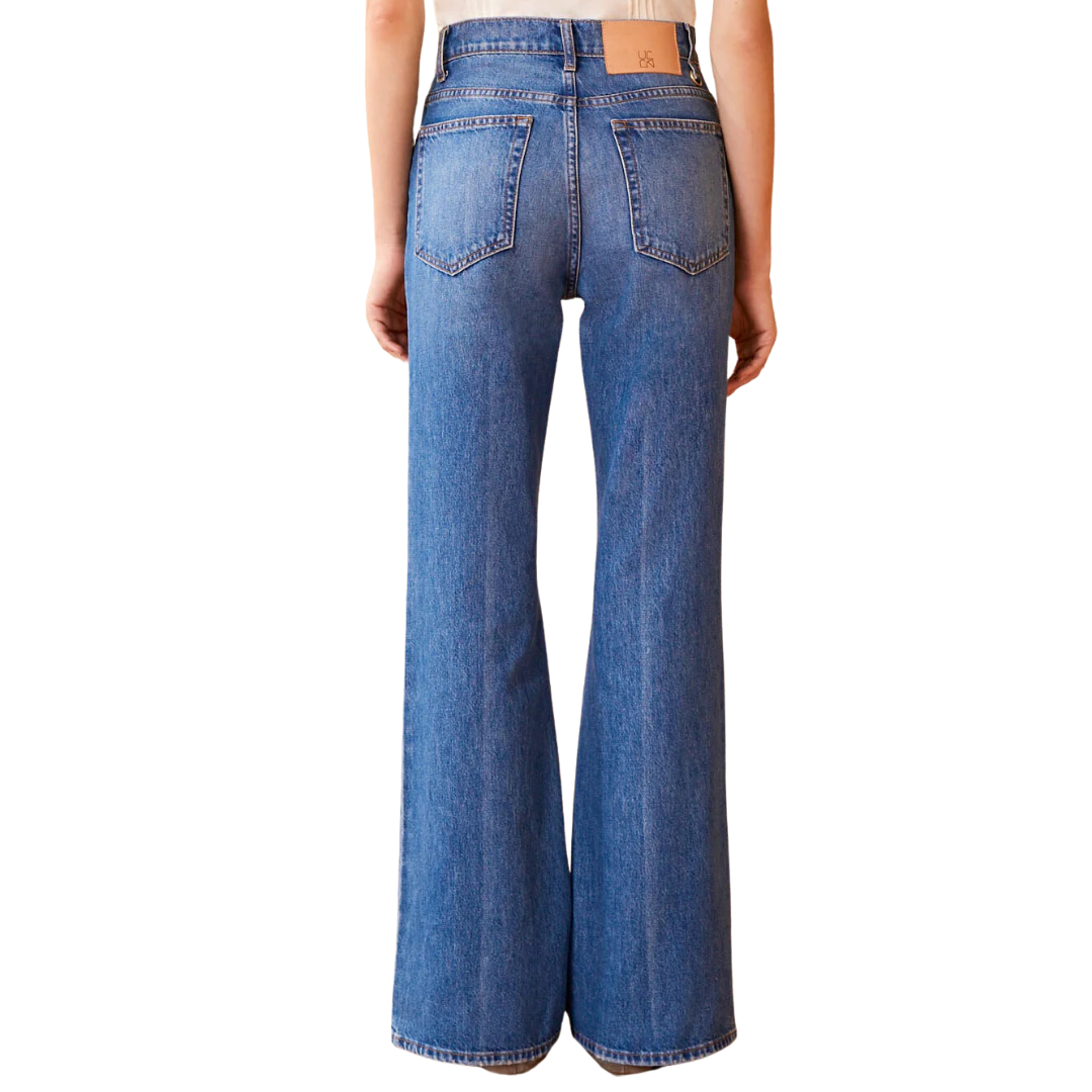 The Lou Jean in Danube Medium Indigo Wash