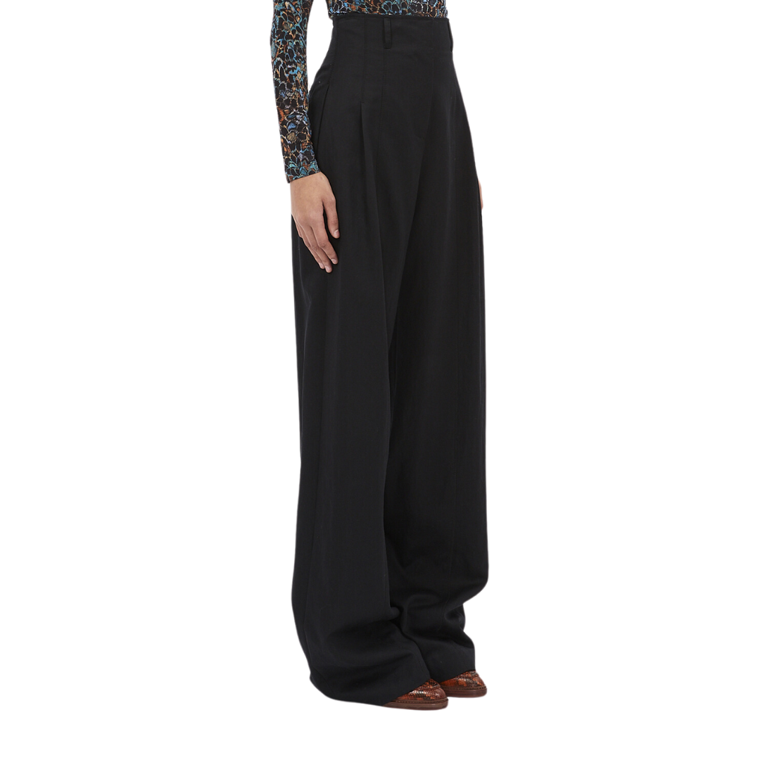 Delvine Pant in Solid Noir