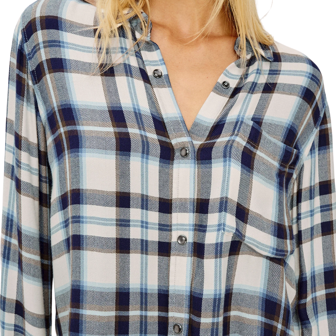 Malin Shirt in Ecru Midnight