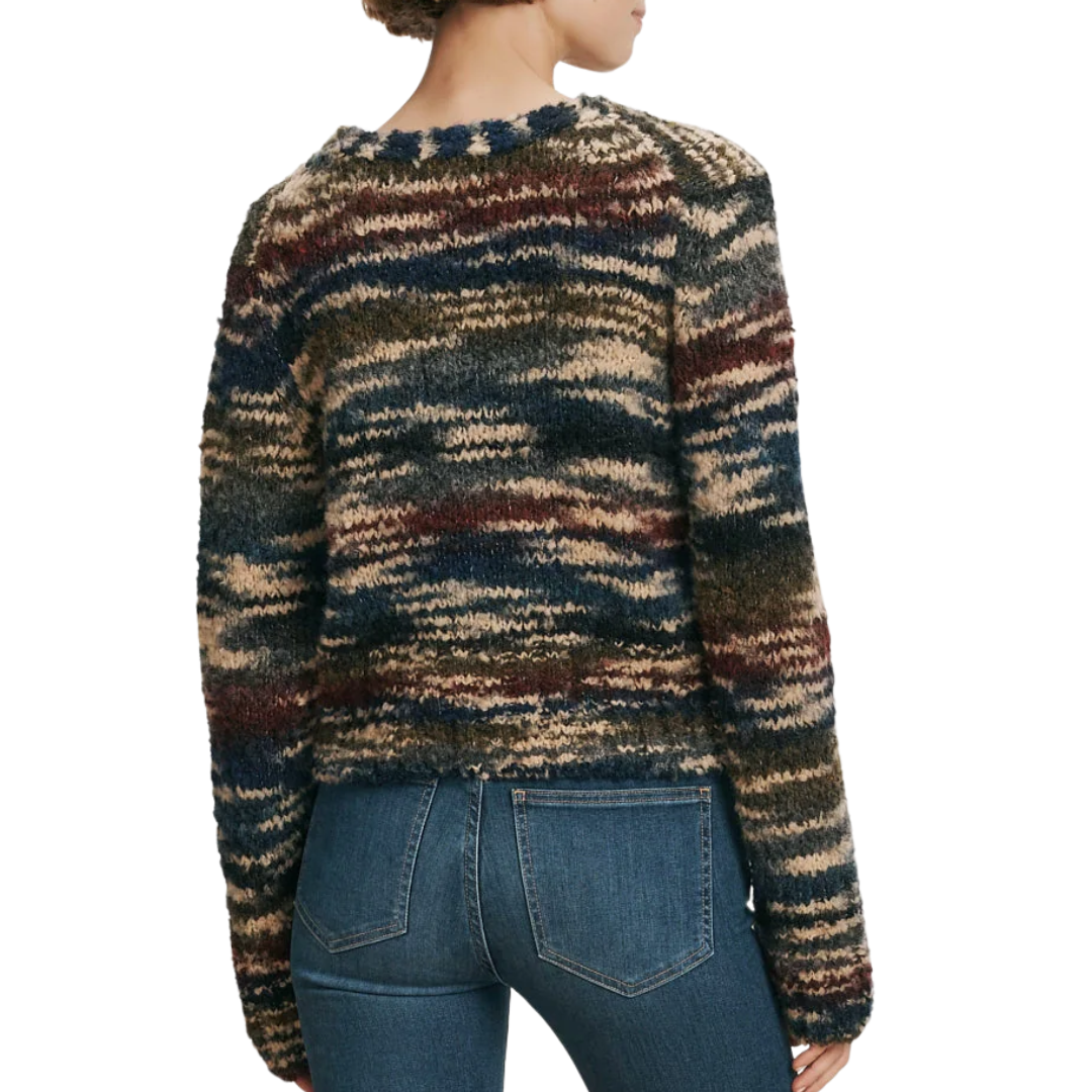 Monae Cardigan in Teal Multi