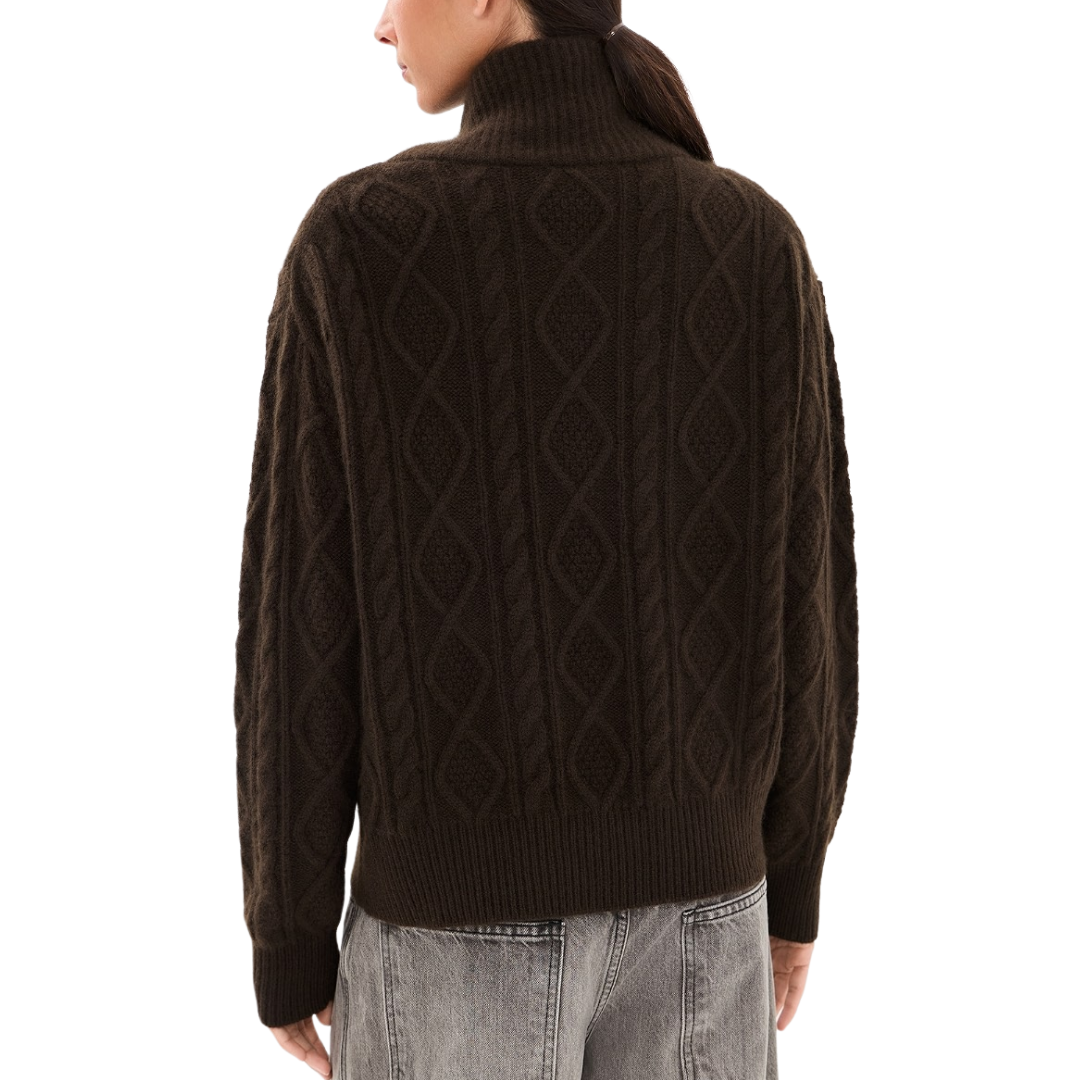 Jori Cashmere Sweater in Dark Brown