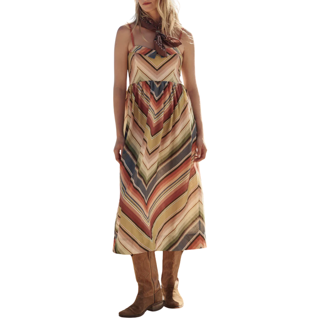 The Verse Dress in Davenport Stripe