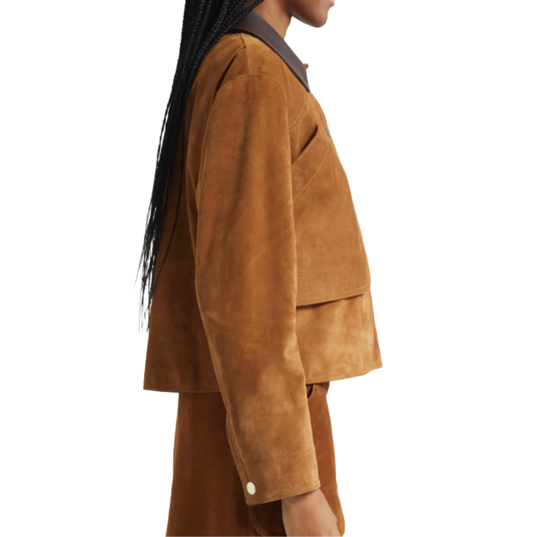 Walters Cropped Barn Jacket in Whisky