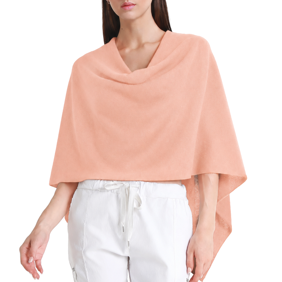 Cashmere Ruana in Blush