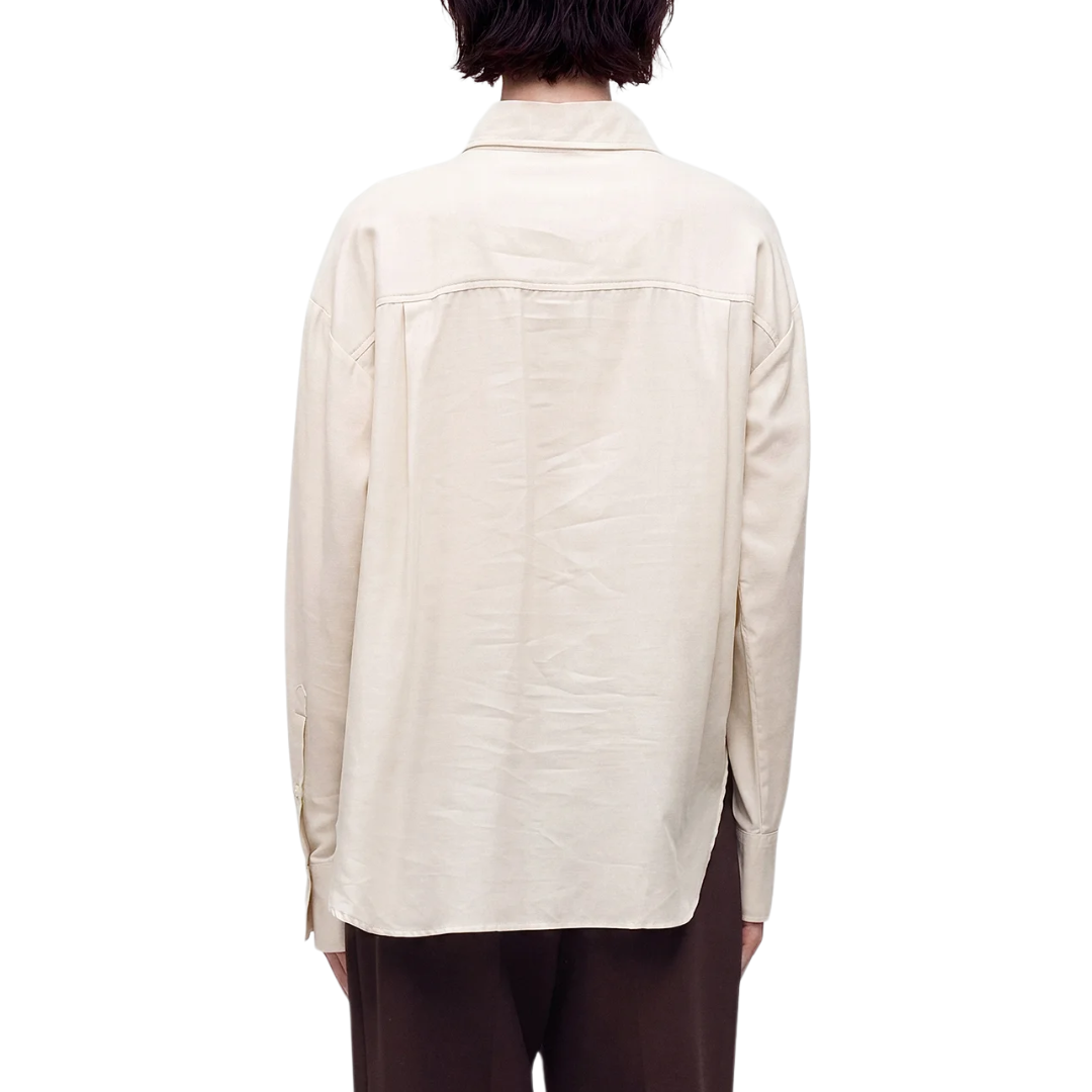 Oversized Shirt in Almond Cream