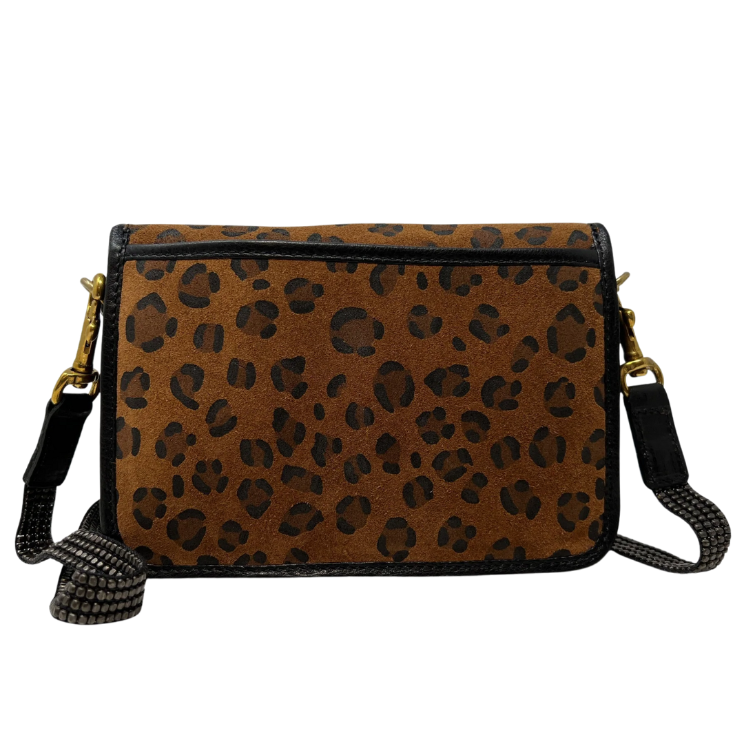 Mini Mia Crossbody in Leopard Mustard