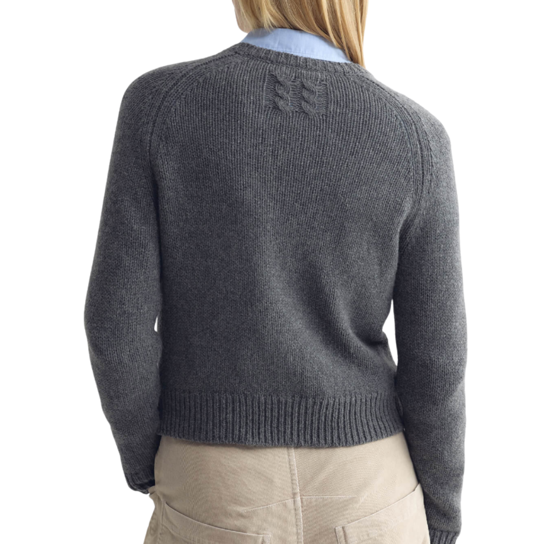 Laurel Sweater in Dark Charcoal Melange